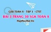 Giải bài 3 trang 30 Toán 8 Tập 1 SGK Chân trời sáng tạo